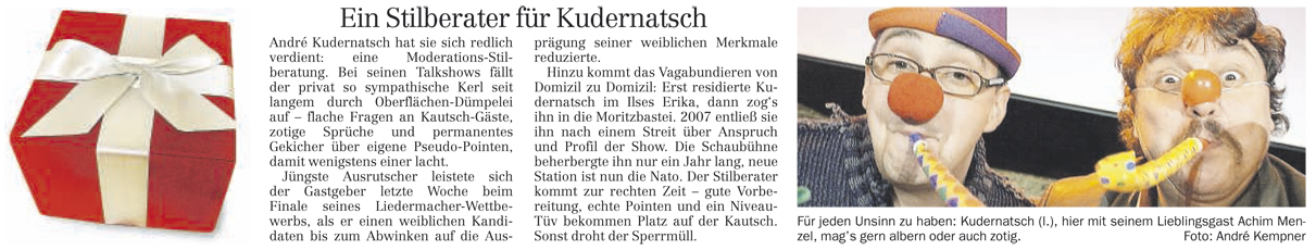 Leipziger Volkszeitung, Weihnachten 2008